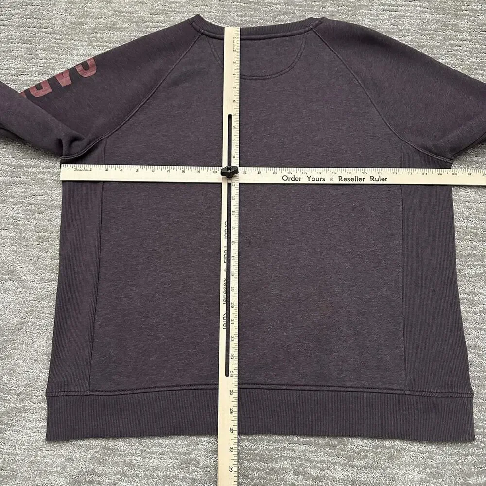 Carhartt Sweatshirt Womens 2XL Purple Crewneck Sleeve Graphic Fleece Pullover - Picture 10 of 12